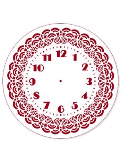 Трафарет циферблата для часов Элегант 114, Трафарет-Дизайн, 30см