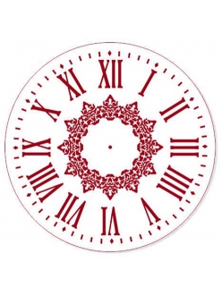 Трафарет циферблата для часов Элегант 118, Трафарет-Дизайн, 30см