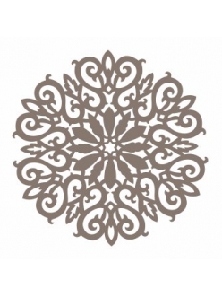 Трафарет маска для росписи НМС-55 Ажурный круглый орнамент, 15х15 см, Трафарет-Дизайн