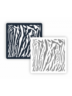 Трафарет для росписи Фон фактура ФФМ-078 Шкура тигра, 15х15 см 