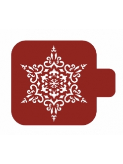 Трафарет для росписи Модуль Новый год "Снежинка 5", 9х9 см, Трафарет-Дизайн