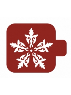 Трафарет для росписи Модуль Новый год "Снежинка", 9х9 см, Трафарет-Дизайн
