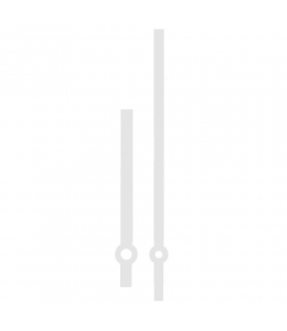 Стрелки для часов белые прямые, металл, 145/113 мм, Hermle (Германия)