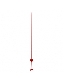 Стрелка секундная для часового механизма 110 мм, красный металл, Hermle Германия