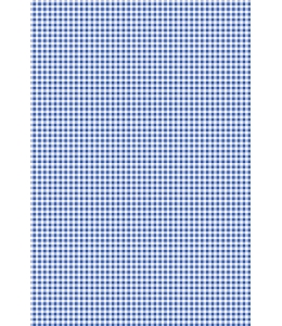 Бумага для скрапбукинга двусторонняя "Клетка синяя", формат А4, Heyda (Германия)