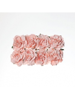 Цветы для скрапбукинга Гвоздики бумажные нежно-розовые, 8 штук, ScrapBerry's