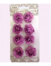 Цветы для скрапбукинга Розочки фиолетовые 8 шт., ScrapBerry's