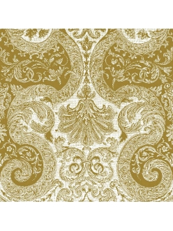 Салфетка для декупажа Сказочный орнамент золото, 33х33 см, Польша