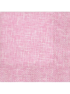 Салфетка для декупажа Льняное полотно розовый, 33х33 см