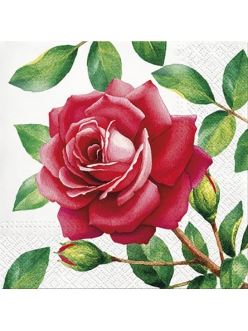 Салфетка для декупажа Прекрасная роза, 33х33 см