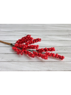 Декоративный букетик Веточка бузины с красными ягодками Hobby&You