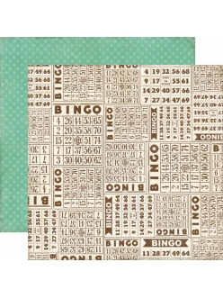 Бумага двухсторонняя для скрапбукинга Echo Park Paper CM37008, Bingo, 30х30 см