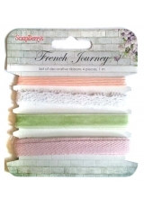 Декоративные ленты, набор "Французское путешествие", 4 шт. по 1 м, ScrapBerry's