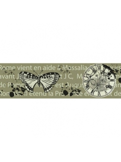 Бумажный скотч с принтом Бабочки, 15 мм, длина 8 м, ScrapBerry's