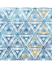 Салфетка для декупажа "Треугольники синие", 33х33 см, Германия