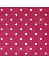 Салфетка для декупажа IHR-201024 "Горошек на розовом", 33х33 см, Германия