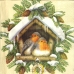 Салфетка новогодняя для декупажа Уютное гнездышко,  33х33 см, Германия