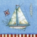 Салфетка для декупажа Кораблик, 33х33 см, Германия