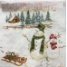 Салфетка для декупажа Снеговики, зима, 33х33 см, Германия