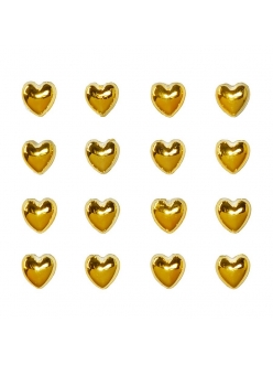 Стразы клеевые Золотые сердечки, 5 мм, 16 штук, Knorr prandell