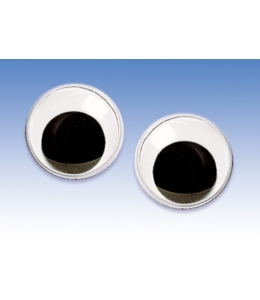 Глаза для игрушек круглые с подвижными зрачками 0,7 см, Knorr prandell (Германия)