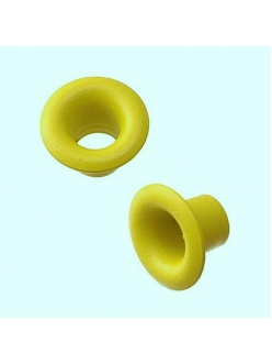 Люверсы круглые металлические, цвет желтый, 5х3 мм, 100 шт., Knorr prandell (Германия)
