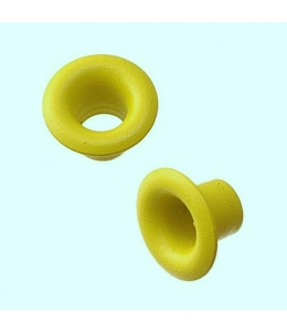 Люверсы круглые металлические, цвет желтый, 5х3 мм, 100 шт., Knorr prandell (Германия)