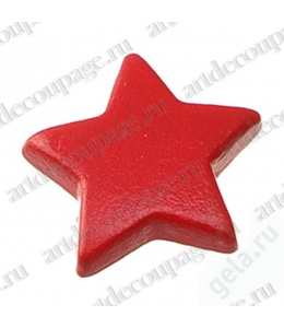 Кнопки для скрапбукинга "Звездочки" красный, 8 мм, 25 шт., Knorr prandell (Германия)