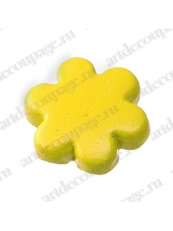 Кнопки для скрапбукинга "Цветок" желтый, 8 мм, 25 шт., Knorr prandell (Германия)