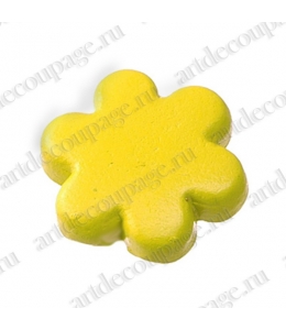 Кнопки для скрапбукинга "Цветок" желтый, 8 мм, 25 шт., Knorr prandell (Германия)