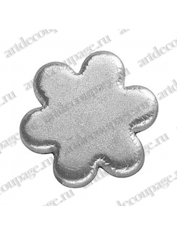 Кнопки для скрапбукинга "Цветок", старое серебро, 8 мм, 25 шт., Knorr prandell (Германия)
