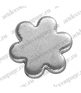 Кнопки для скрапбукинга "Цветок", старое серебро, 8 мм, 25 шт., Knorr prandell (Германия)