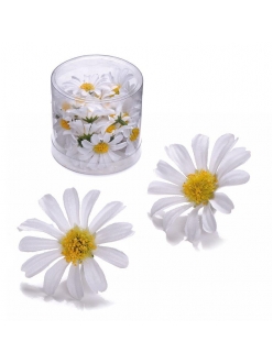 Цветы миниатюрные тканевые Белые ромашки 4 см, 25 шт, Knorr Prandell