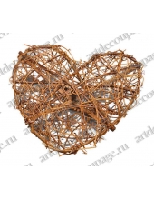 Венок Сердце, натуральная лоза, 20 см, Knorr Prandell (Германия)