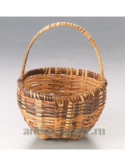 Корзинка миниатюрная плетеная из прутьев ротанга, 3,5х4 см, Knorr Prandell