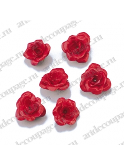 Цветы искусственные миниатюрные Красные розы, 18 мм, Knorr Prandell 