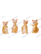 Декоративные фигурки "Кошки 2" с клеевым креплением, 2,5 см, 4 шт, Knorr prandell