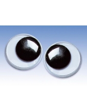 Глаза для игрушек круглые с подвижными зрачками 2,0 см, 2 штуки, Knorr prandell (Германия)