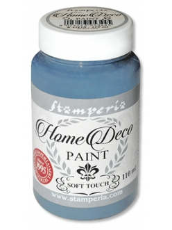 Краска меловая Home Deco, цвет голубой, 110 мл, Stamperia