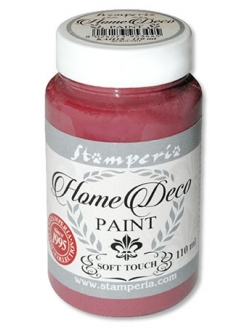 Краска меловая Home Deco, цвет бургундия, 110 мл, Stamperia
