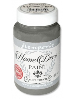 Краска меловая Home Deco, цвет дымчатый серый, 110 мл, Stamperia