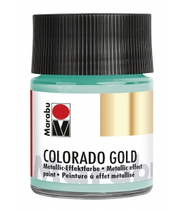 Краска с эффектом металла Colorado Gold 761 серебряный зеленый, 50 мл, Marabu (Германия)
