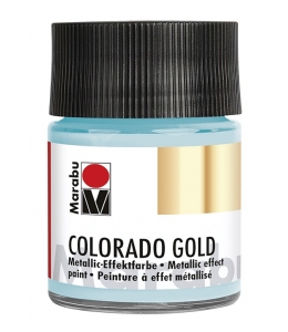 Краска с эффектом металла Colorado Gold 764 серебряный голубой, 50 мл, Marabu (Германия)