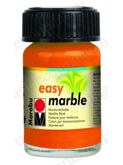 Краска для марморирования Easy Marble Marabu 013 оранжевый, 15мл 