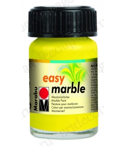 Краска для марморирования Easy Marble Marabu 020 лимонный, 15мл 