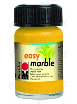 Краска для марморирования Easy Marble Marabu 021 желтый, 15мл 