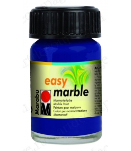 Краска для марморирования Easy Marble Marabu 055 ультрамарин, 15мл 