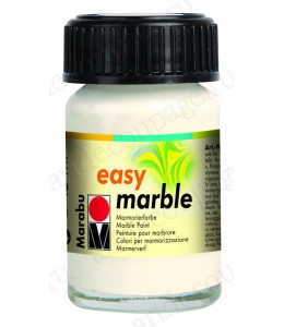 Краска для марморирования Easy Marble Marabu 070 белый, 15мл 