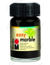 Краска для марморирования Easy Marble Marabu 073 черный, 15мл 