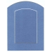 Декоративное паспарту, форма арка, цвет синий, 19,5-14,5 см